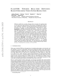 FlashVSR: Towards Real-Time Diffusion-Based Streaming Video Super-Resolution