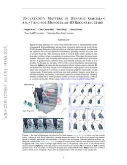 Uncertainty Matters in Dynamic Gaussian Splatting for Monocular 4D Reconstruction