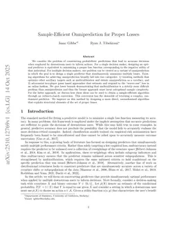 Sample-Efficient Omniprediction for Proper Losses