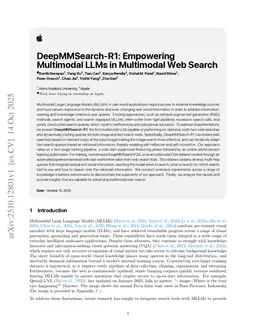 DeepMMSearch-R1: Empowering Multimodal LLMs in Multimodal Web Search