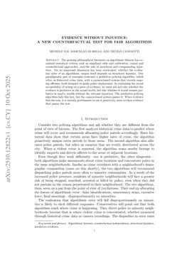 Evidence Without Injustice: A New Counterfactual Test for Fair Algorithms