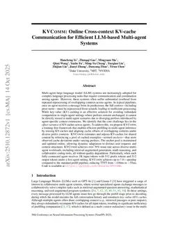 KVCOMM: Online Cross-context KV-cache Communication for Efficient LLM-based Multi-agent Systems