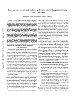 Gaussian Process Implicit Surfaces as Control Barrier Functions for Safe Robot Navigation