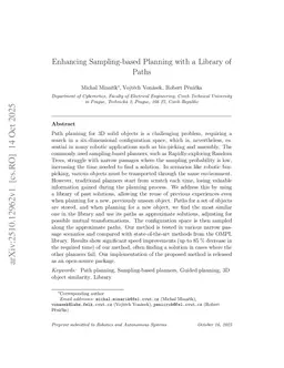 Enhancing Sampling-based Planning with a Library of Paths