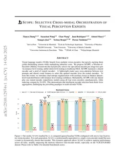Scope: Selective Cross-modal Orchestration of Visual Perception Experts