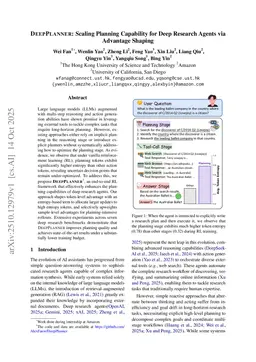 DeepPlanner: Scaling Planning Capability for Deep Research Agents via Advantage Shaping