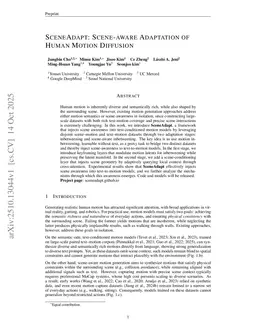 SceneAdapt: Scene-aware Adaptation of Human Motion Diffusion