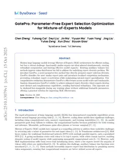 GatePro: Parameter-Free Expert Selection Optimization for Mixture-of-Experts Models