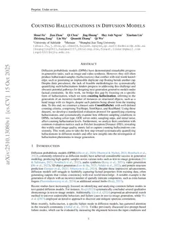 Counting Hallucinations in Diffusion Models