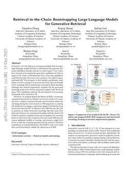 Retrieval-in-the-Chain: Bootstrapping Large Language Models for Generative Retrieval