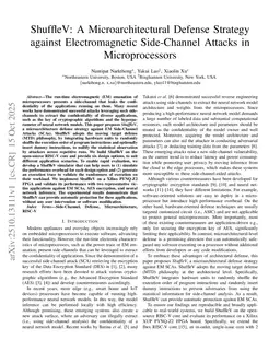 ShuffleV: A Microarchitectural Defense Strategy against Electromagnetic Side-Channel Attacks in Microprocessors