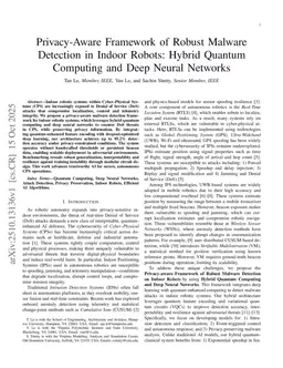Privacy-Aware Framework of Robust Malware Detection in Indoor Robots: Hybrid Quantum Computing and Deep Neural Networks