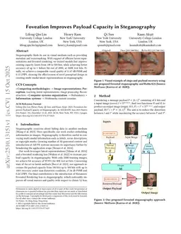 Foveation Improves Payload Capacity in Steganography