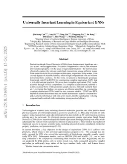 Universally Invariant Learning in Equivariant GNNs