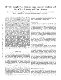 STT-GS: Sample-Then-Transmit Edge Gaussian Splatting with Joint Client Selection and Power Control