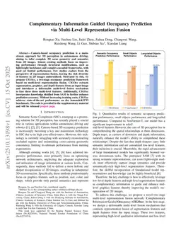 Complementary Information Guided Occupancy Prediction via Multi-Level Representation Fusion