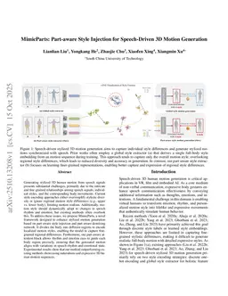 MimicParts: Part-aware Style Injection for Speech-Driven 3D Motion Generation