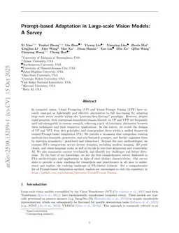 Prompt-based Adaptation in Large-scale Vision Models: A Survey