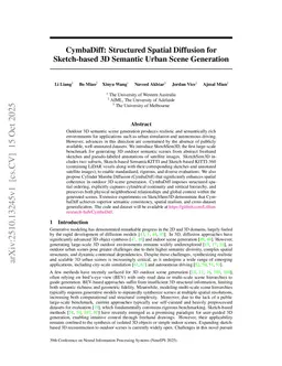 CymbaDiff: Structured Spatial Diffusion for Sketch-based 3D Semantic Urban Scene Generation