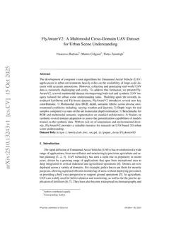 FlyAwareV2: A Multimodal Cross-Domain UAV Dataset for Urban Scene Understanding