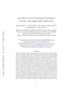 Real-Time Crowd Counting for Embedded Systems with Lightweight Architecture