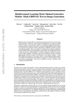 Reinforcement Learning Meets Masked Generative Models: Mask-GRPO for Text-to-Image Generation