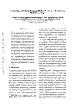 Evaluating Arabic Large Language Models: A Survey of Benchmarks, Methods, and Gaps