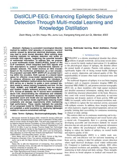 DistilCLIP-EEG: Enhancing Epileptic Seizure Detection Through Multi-modal Learning and Knowledge Distillation