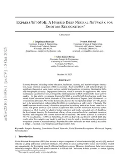ExpressNet-MoE: A Hybrid Deep Neural Network for Emotion Recognition