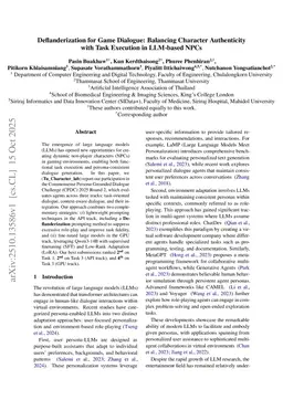 Deflanderization for Game Dialogue: Balancing Character Authenticity with Task Execution in LLM-based NPCs