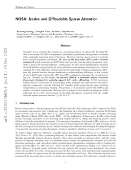 NOSA: Native and Offloadable Sparse Attention