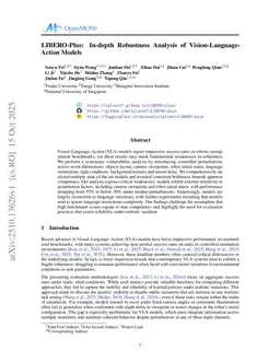 LIBERO-Plus: In-depth Robustness Analysis of Vision-Language-Action Models