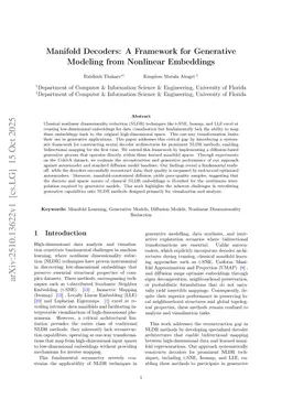 Manifold Decoders: A Framework for Generative Modeling from Nonlinear Embeddings