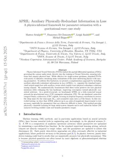 APRIL: Auxiliary Physically-Redundant Information in Loss - A physics-informed framework for parameter estimation with a gravitational-wave case study