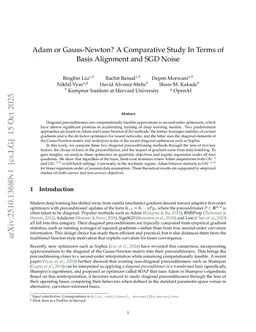 Adam or Gauss-Newton? A Comparative Study In Terms of Basis Alignment and SGD Noise