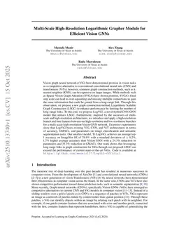 Multi-Scale High-Resolution Logarithmic Grapher Module for Efficient Vision GNNs