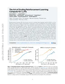 The Art of Scaling Reinforcement Learning Compute for LLMs
