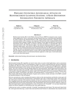 Provably Invincible Adversarial Attacks on Reinforcement Learning Systems: A Rate-Distortion Information-Theoretic Approach