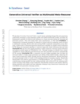 Generative Universal Verifier as Multimodal Meta-Reasoner