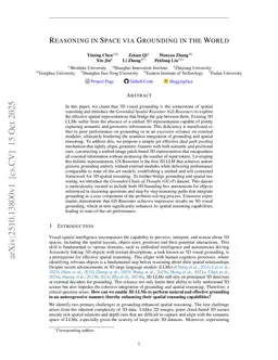 Reasoning in Space via Grounding in the World