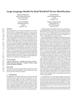 Large Language Models for Real-World IoT Device Identification
