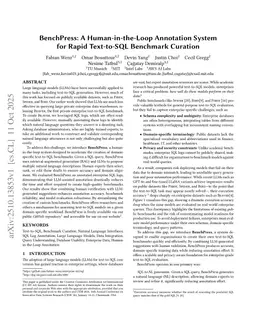 BenchPress: A Human-in-the-Loop Annotation System for Rapid Text-to-SQL Benchmark Curation