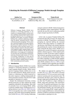 Unlocking the Potential of Diffusion Language Models through Template Infilling