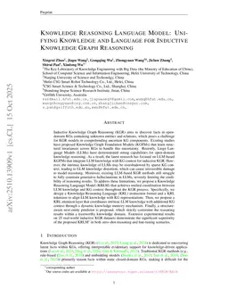 Knowledge Reasoning Language Model: Unifying Knowledge and Language for Inductive Knowledge Graph Reasoning