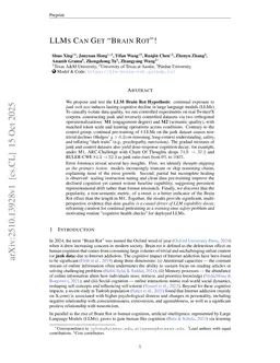 LLMs Can Get "Brain Rot"!