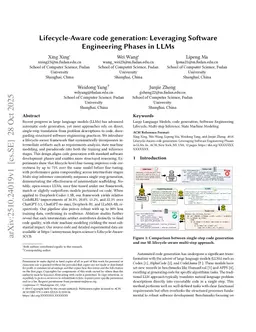 Lifecycle-Aware code generation: Leveraging Software Engineering Phases in LLMs