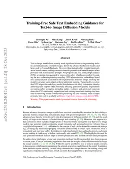 Training-Free Safe Text Embedding Guidance for Text-to-Image Diffusion Models