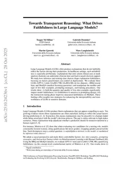 Towards Transparent Reasoning: What Drives Faithfulness in Large Language Models?