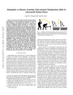 Manipulate as Human: Learning Task-oriented Manipulation Skills by Adversarial Motion Priors
