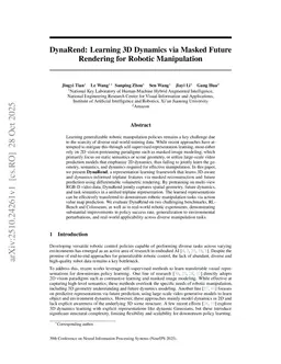 DynaRend: Learning 3D Dynamics via Masked Future Rendering for Robotic Manipulation